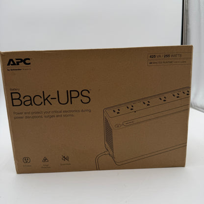 APC Back-UPS 425 VA/255 WATTS Battery Backup - BE425M New In Box
