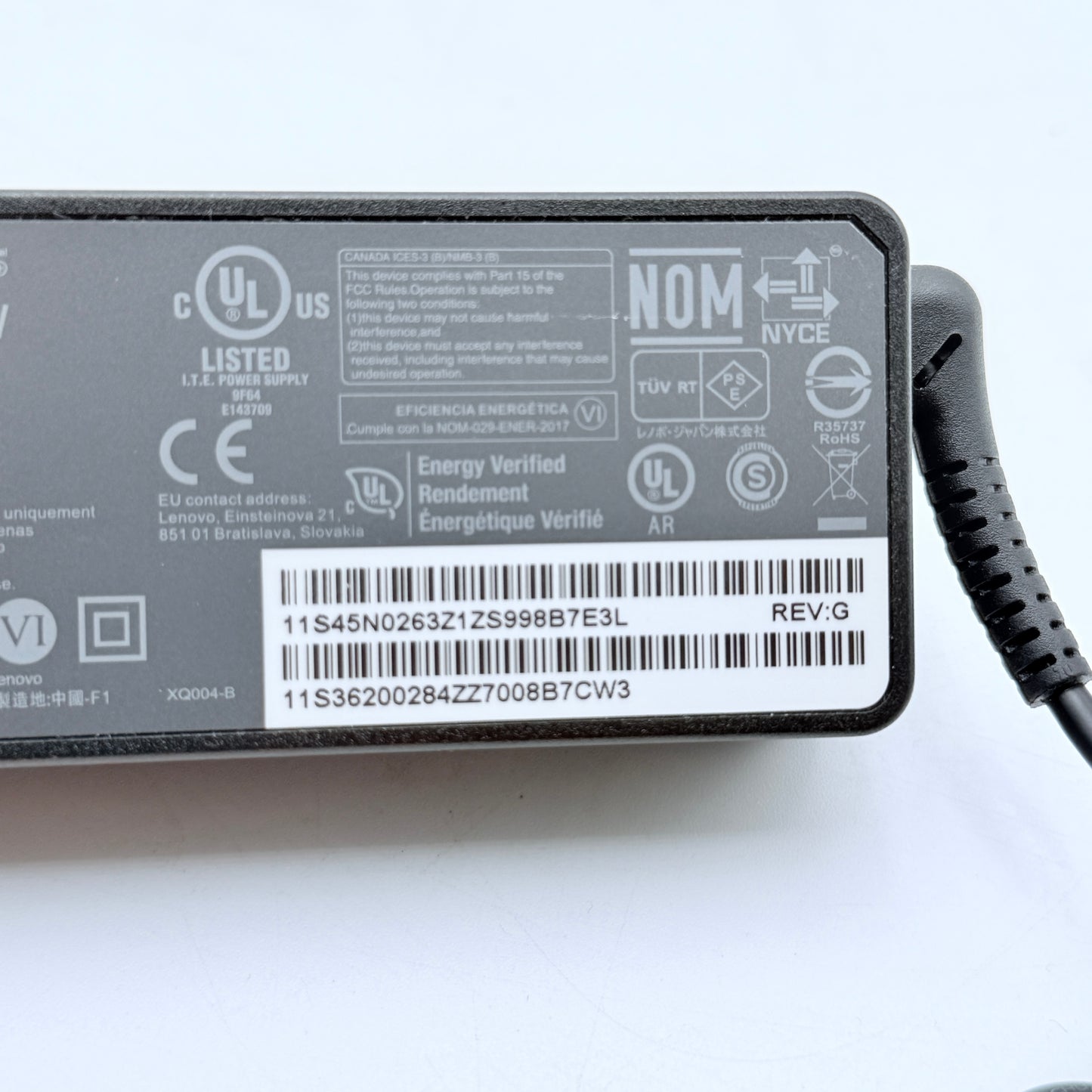 Lenovo Power Supply For Thinkpad T470 ADLX65NCC3A ADLX65NCC2A AC Adapter 20V 65W - Used