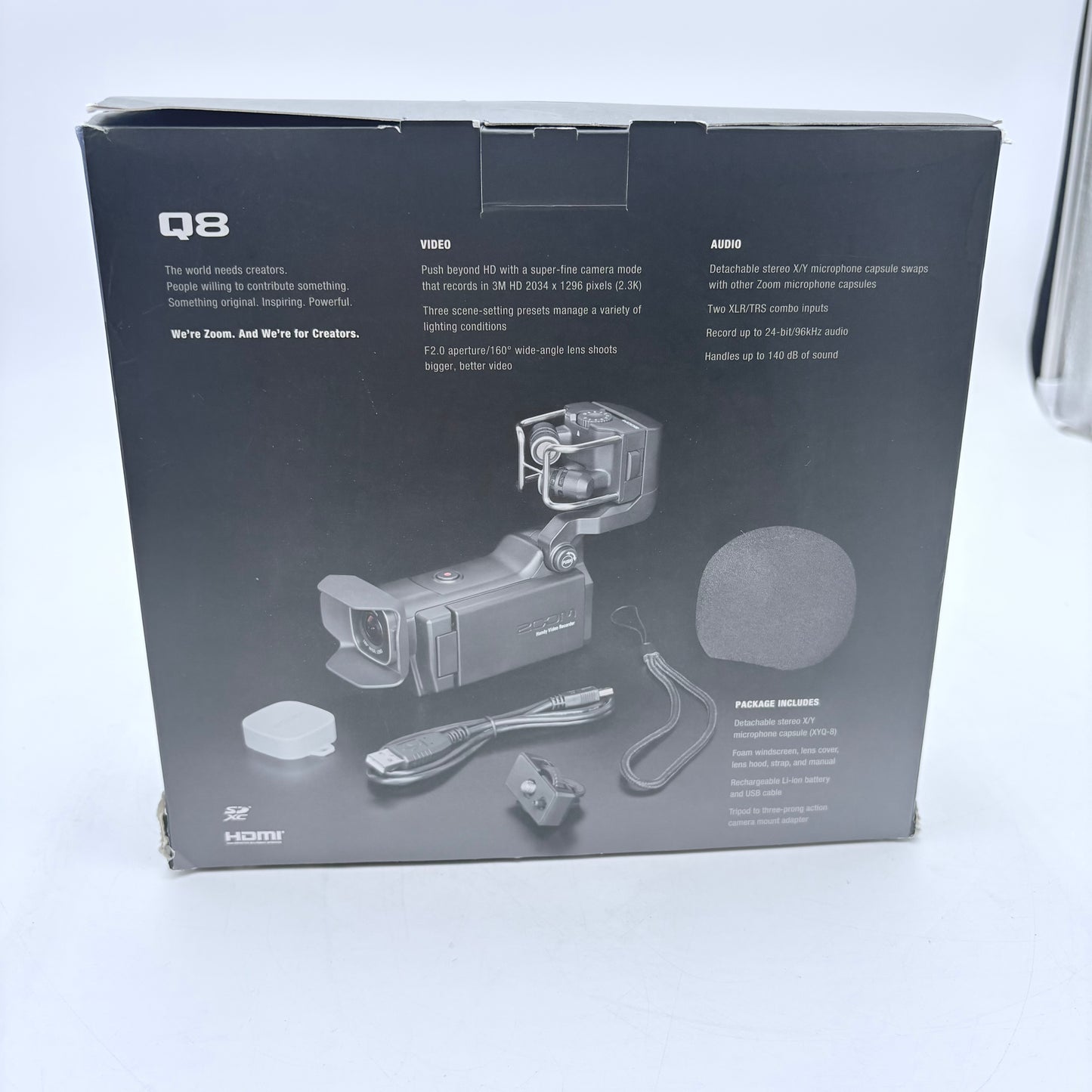 Zoom Q8 HD Video Camera + 4 Track Audio Recorder