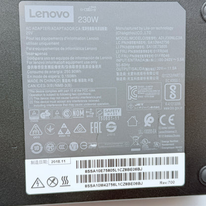 Lenovo GENUINE OEM Charger ADL230NLC3A 230W 20V AC Adapter