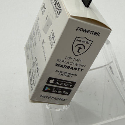 Powertrek Retro Charger Wall Charger and Cable White New