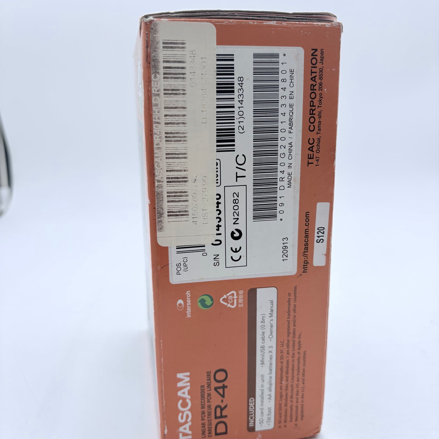 Tascam DR-40 Linear PCM Recorder