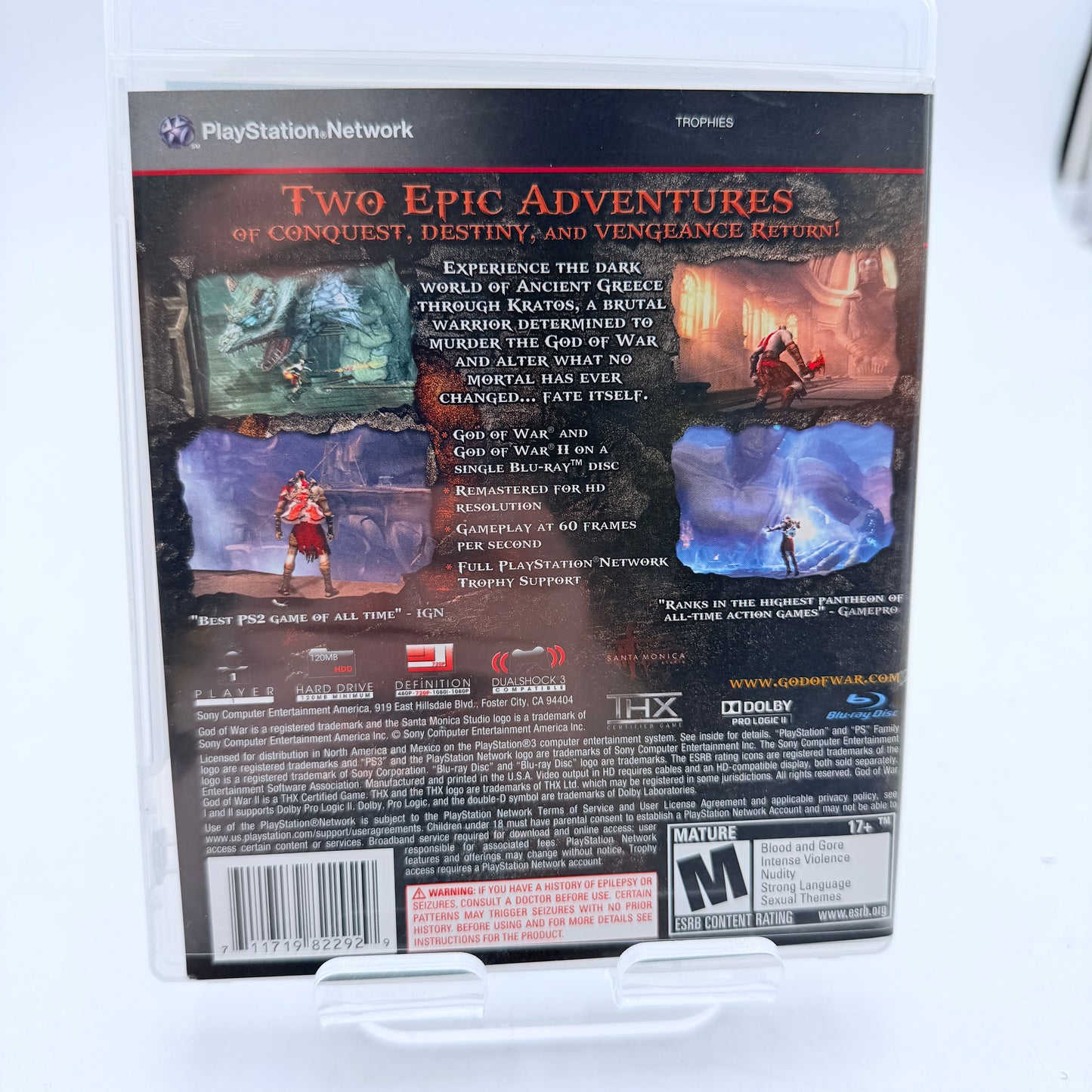 Playstation 3 God of War Collection Used With Box