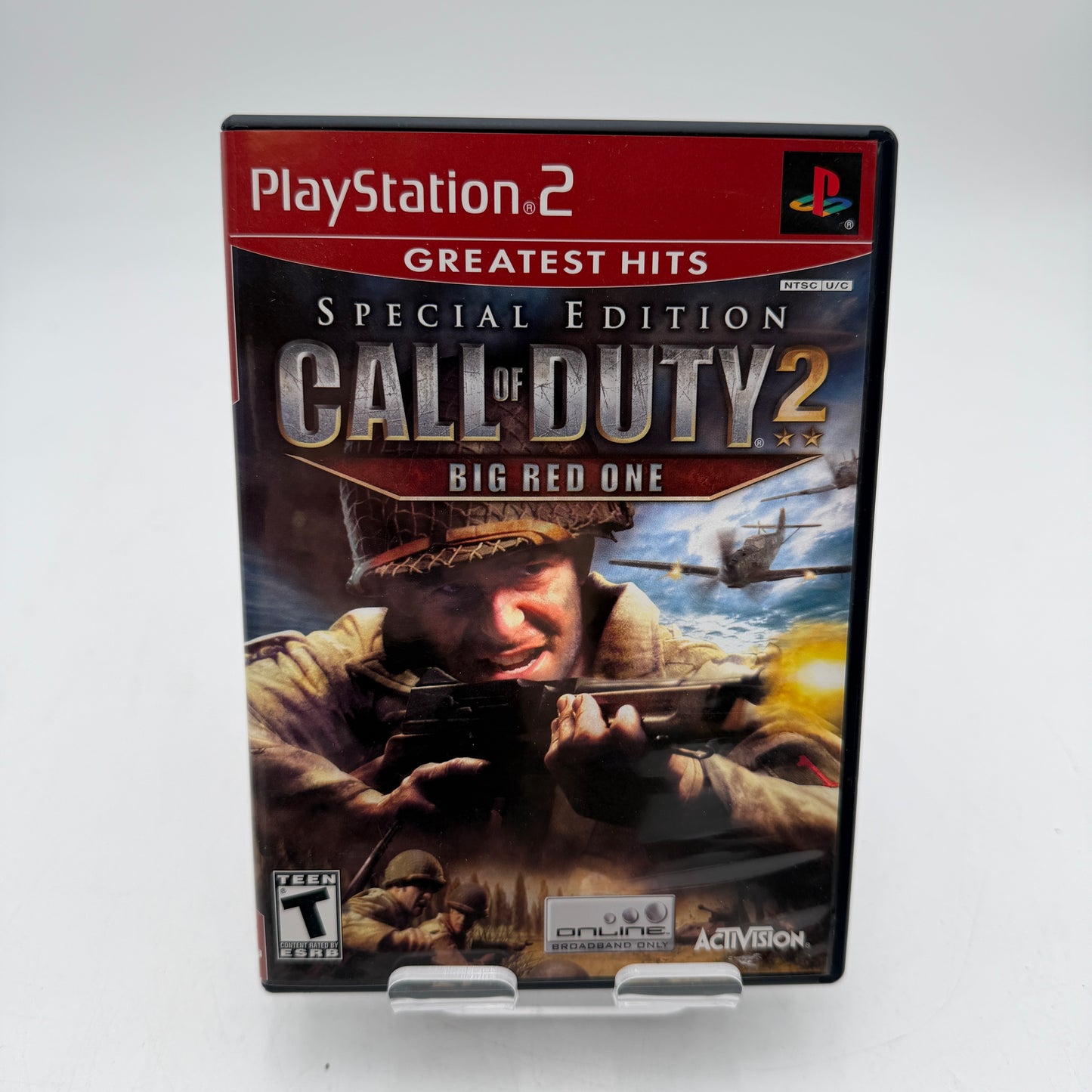 Playstation 2 Call of Duty 2 Big Red One With Box with Manual