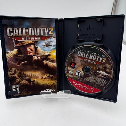 Playstation 2 Call of Duty 2 Big Red One With Box with Manual