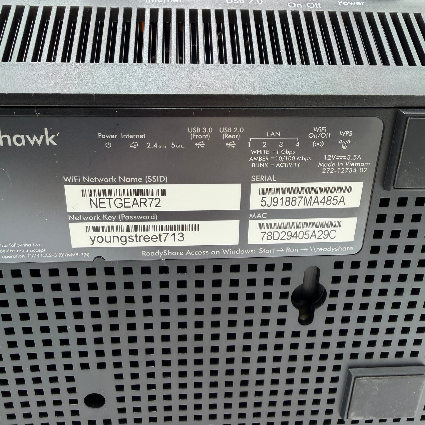 Netgear R7000P Nighthawk AC2300 Dual-Band Smart WiFi Router