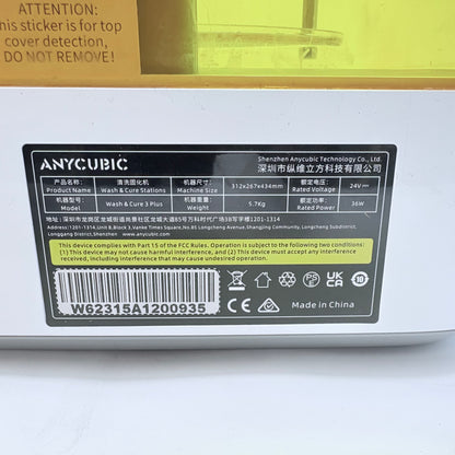 AnyCubic Wash & Cure 3 Plus Resin Curing Chamber