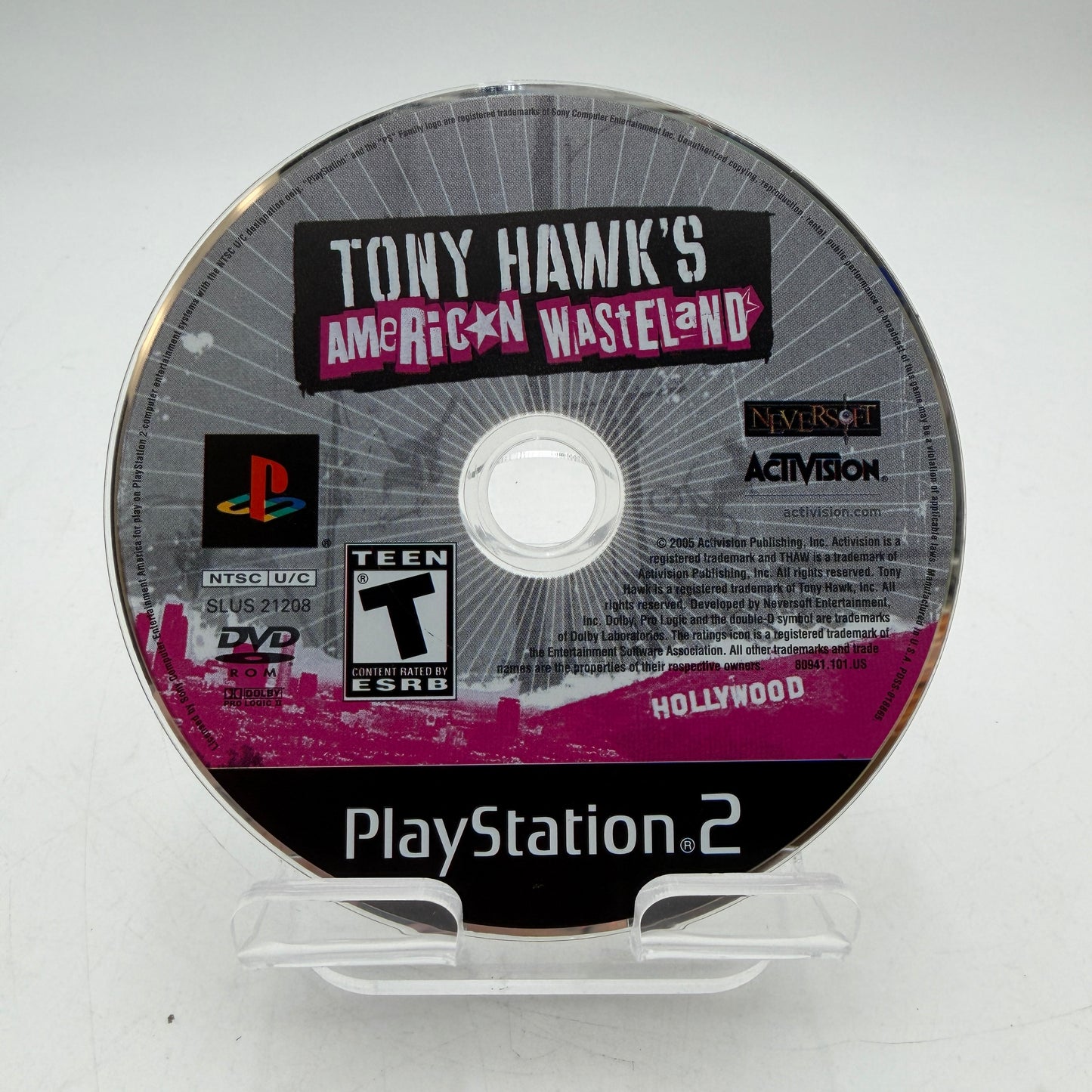 Playstation 2 Tony Hawk American Wasteland Disc Only