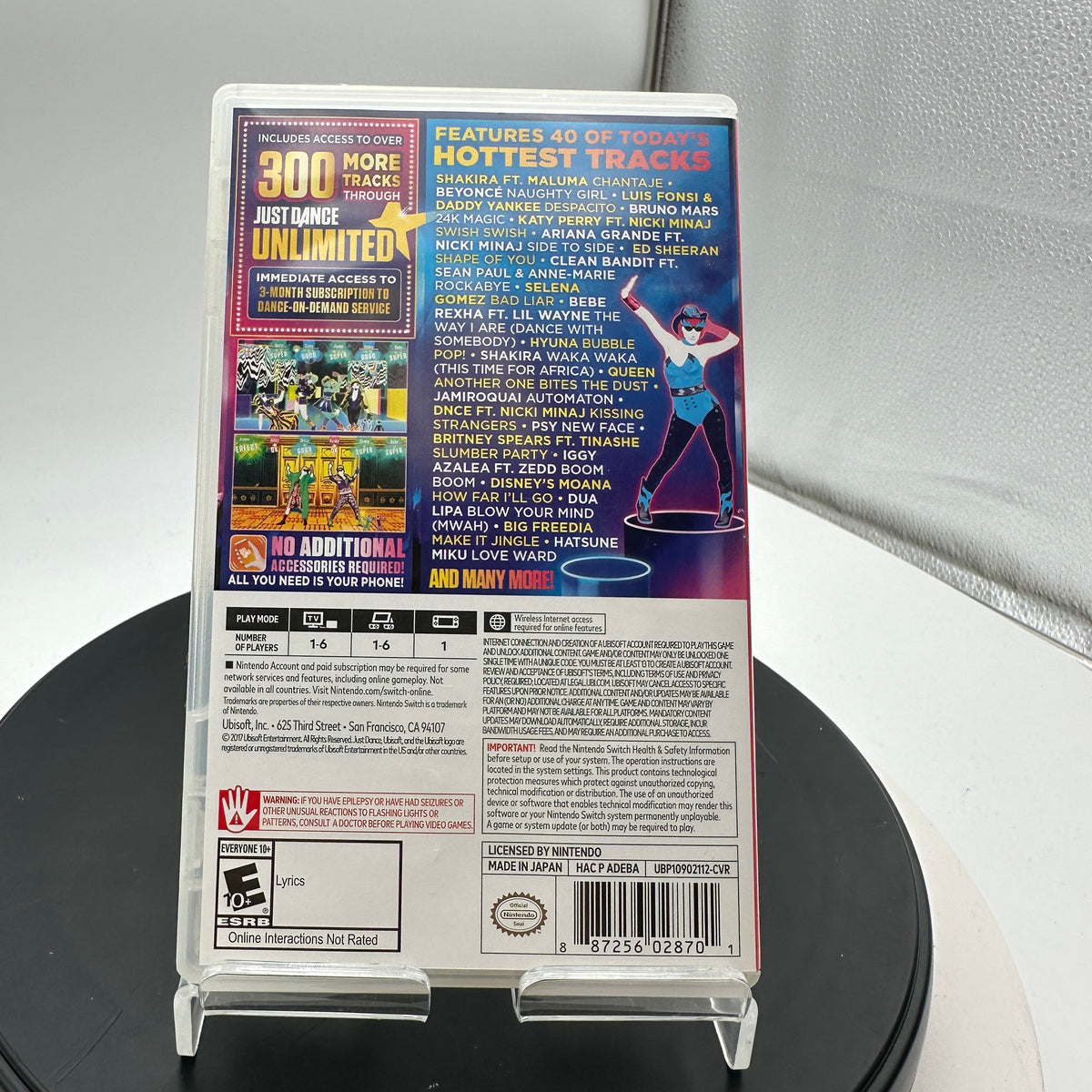 Nintendo Switch Just Dance 2018 CIB