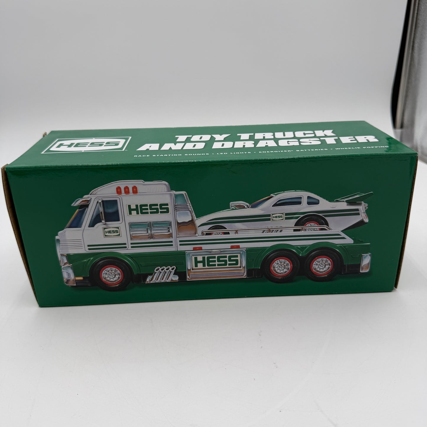 HESS 2016 Toy Truck and Dragster New Stored with Batteries Removed