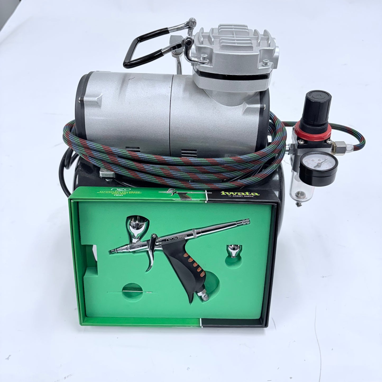 Iwata Neo TRN 1 Gravity Fed Airbrush W/ Compressor