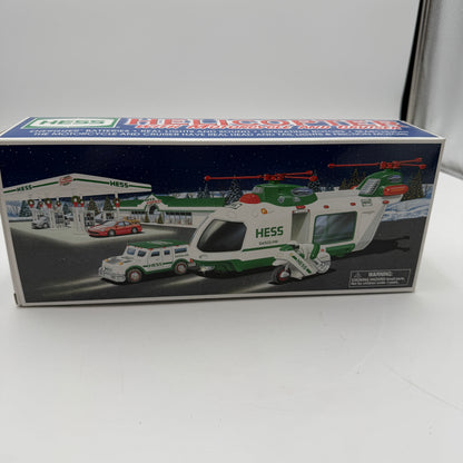 HESS 2001 Helicopter with Motorcycle and Cruiser New Stored with Batteries Removed