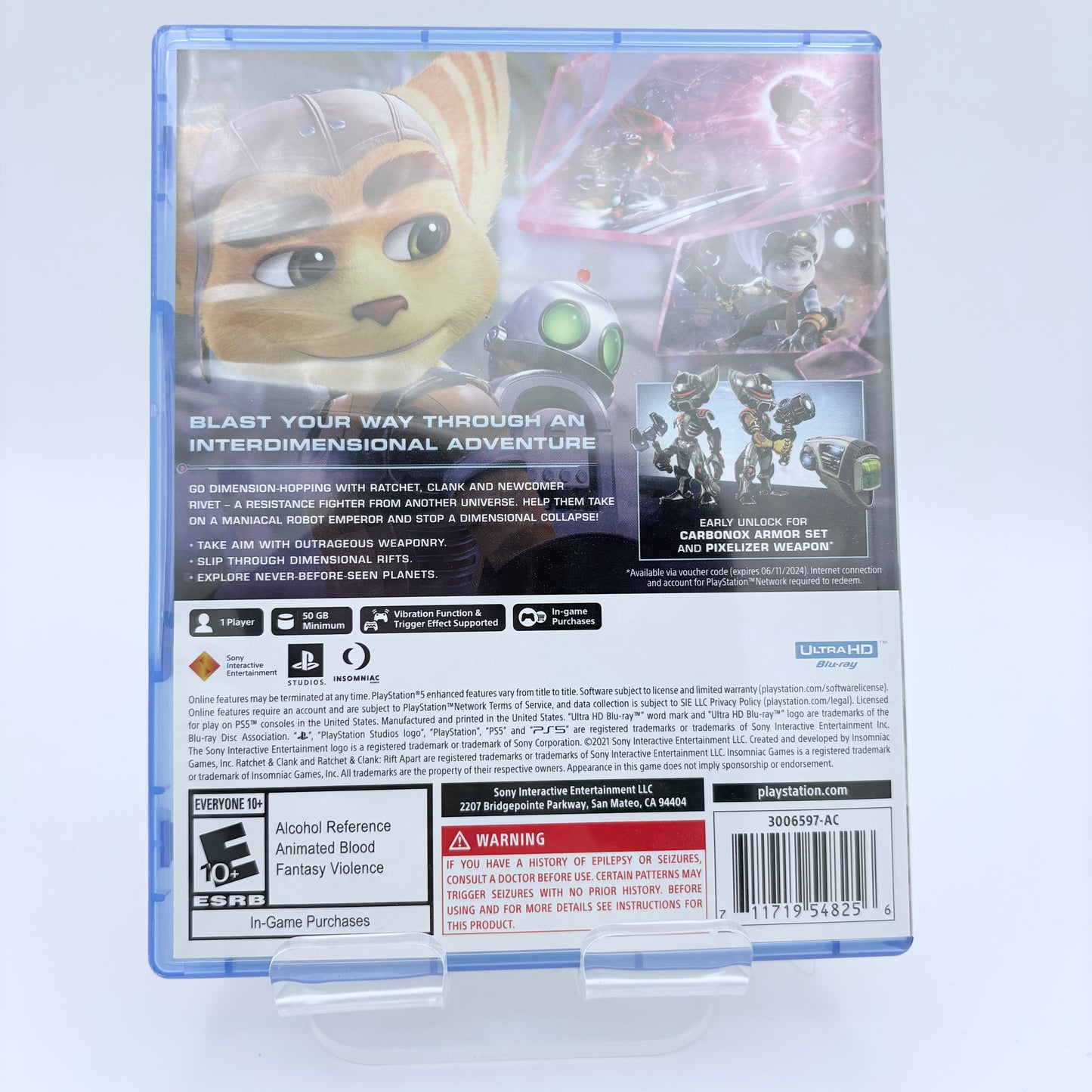 Ratchet & Clank: Rift Apart Launch Edition Playstation 5 Video Game CIB