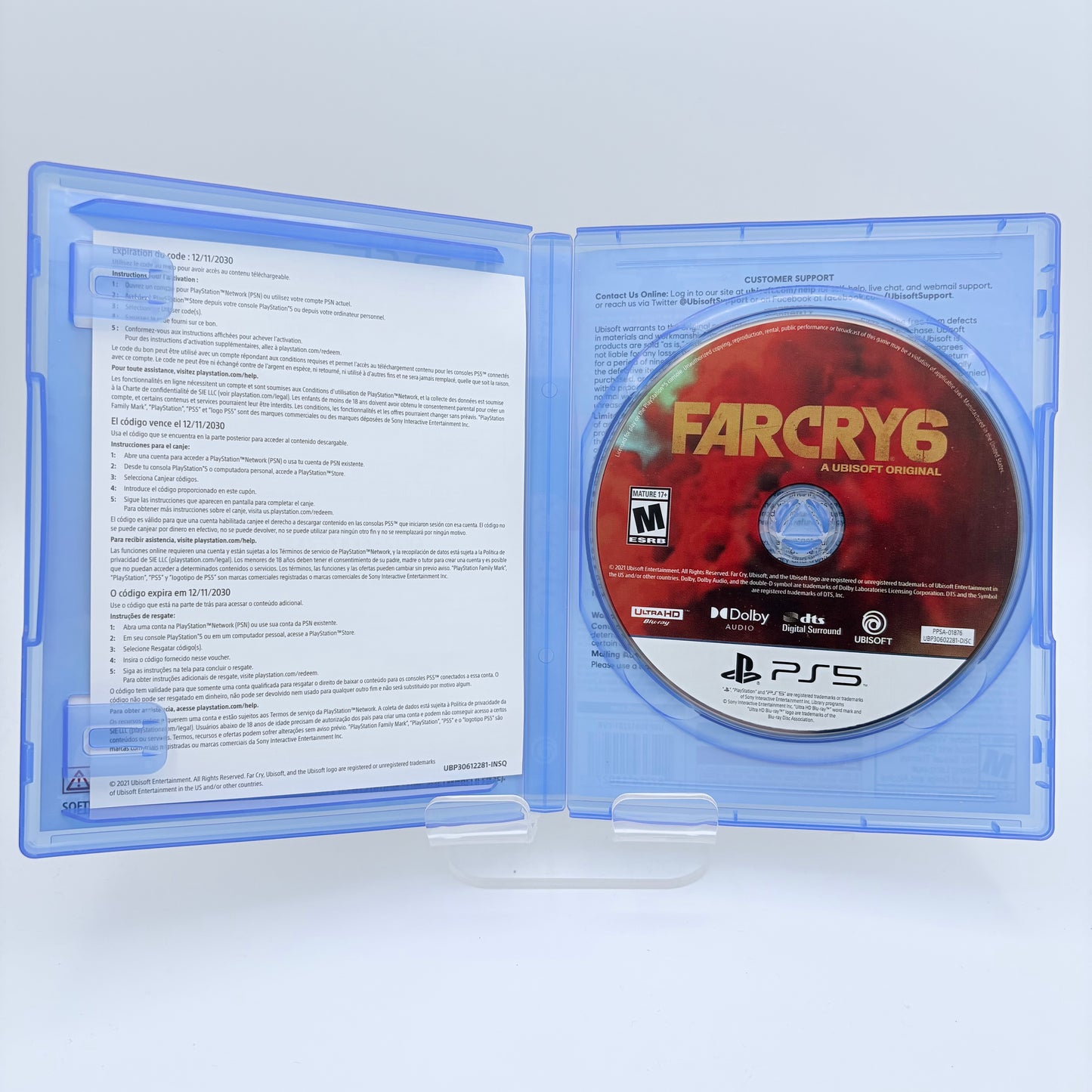 PlayStation 5 Far Cry 6 Video Game with Case & Inserts