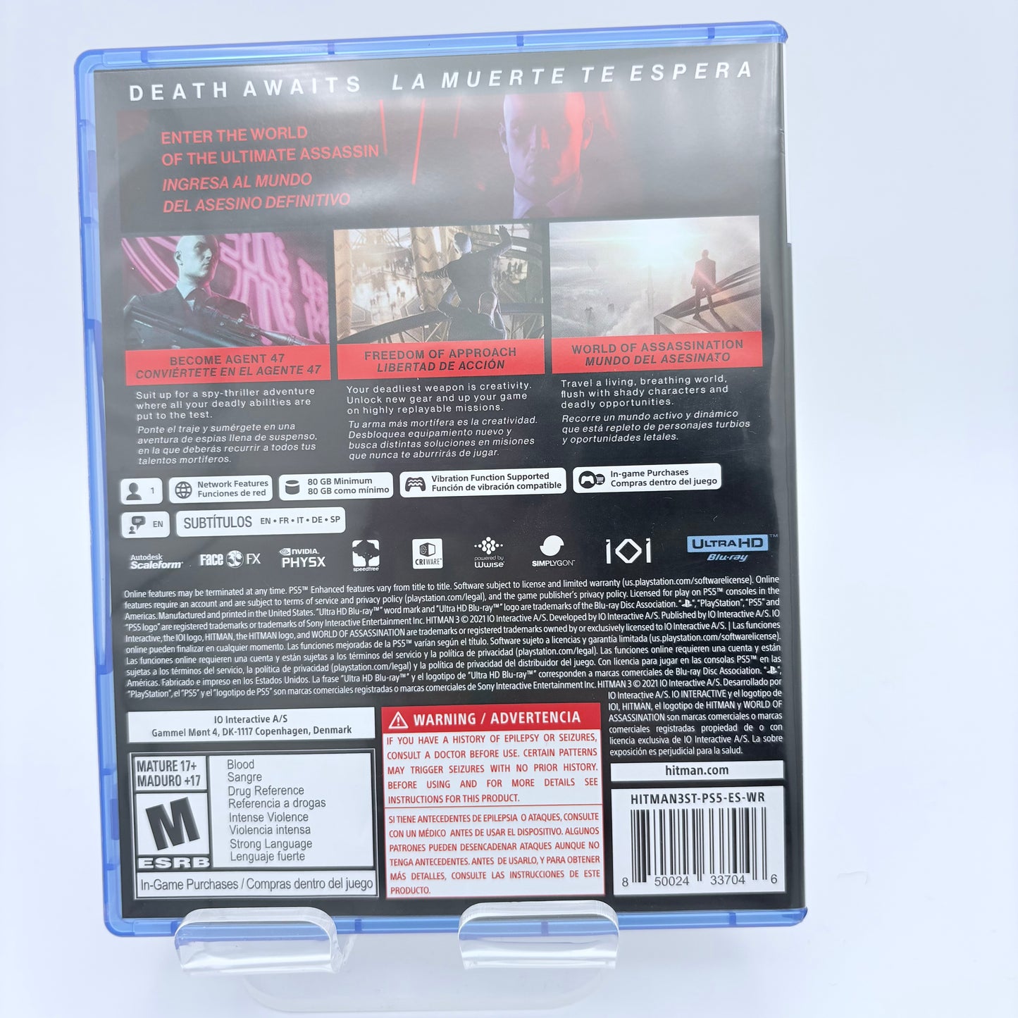 Hitman 3 for PlayStation 5 With Box CIB