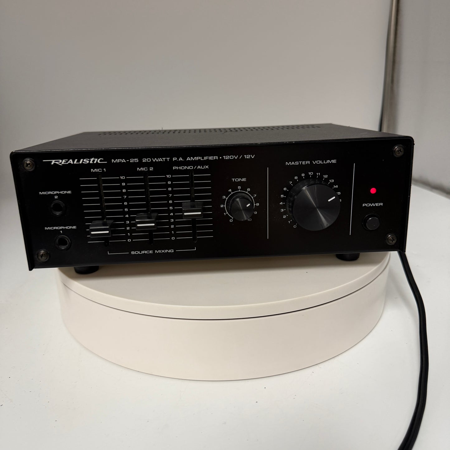 Realistic MPA-25 20 Watt P.A. Amplifier Untested