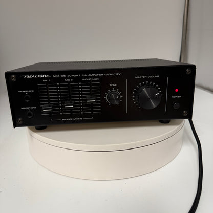 Realistic MPA-25 20 Watt P.A. Amplifier Untested