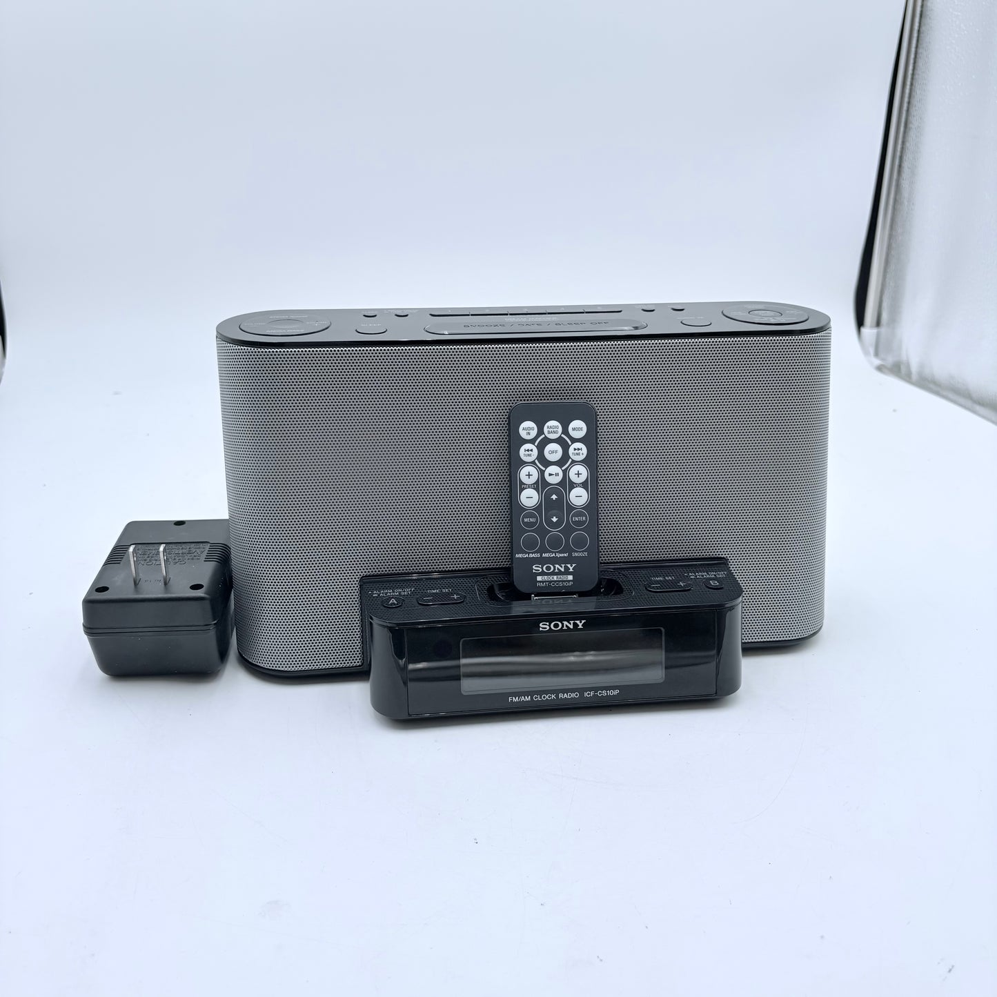 Sony ICF-CS10iP iPod Dock and Radio Black with Remote Tested