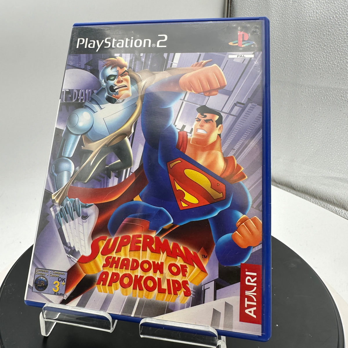 PAL Playstation 2 Superman Shadow of Apokolips Black CIB