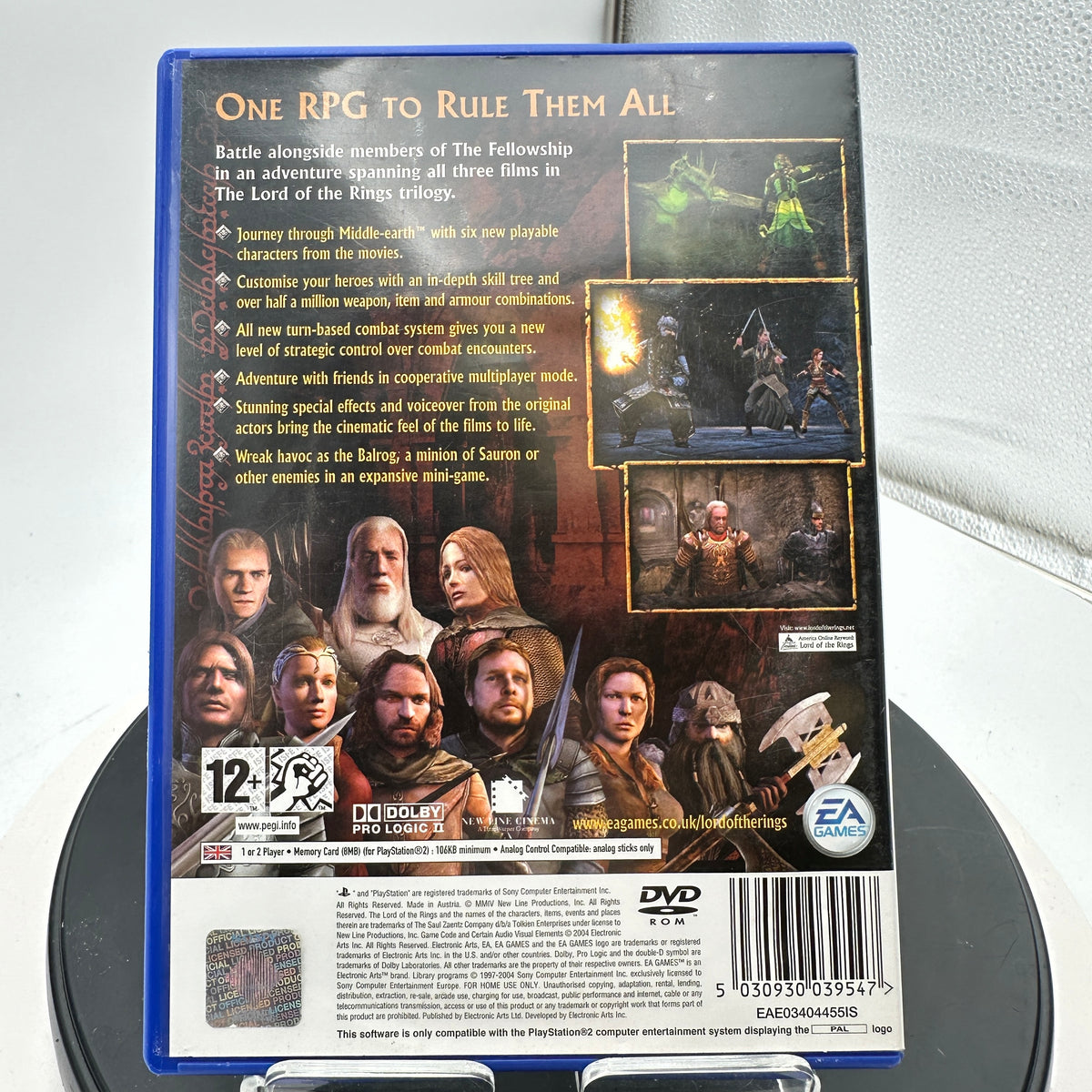 PAL Playstation 2 Lord of the Rings: The Third Age Black CIB
