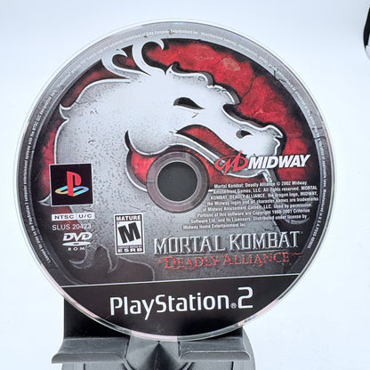 PlayStation 2 Mortal Kombat Deadly Alliance Black Disc Only