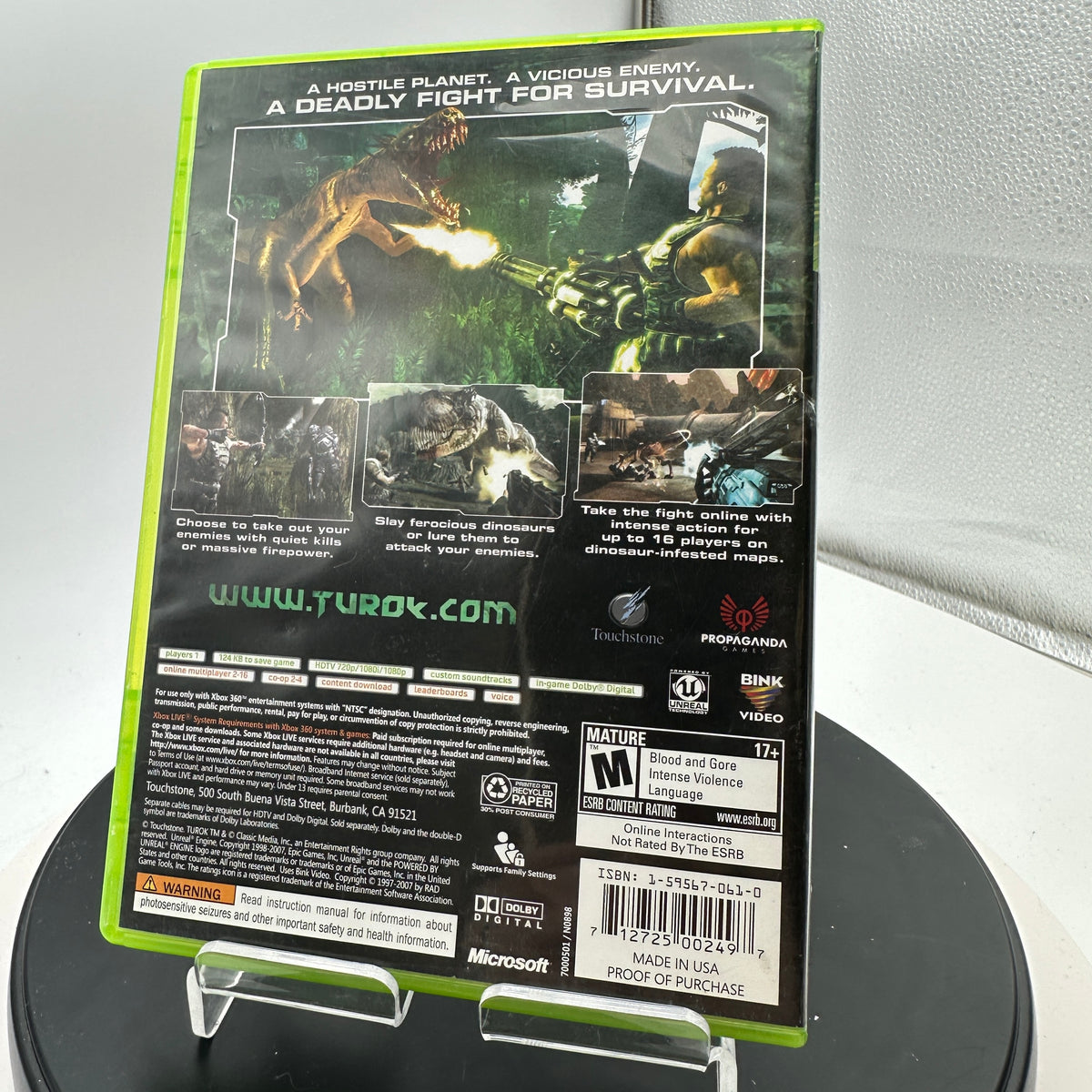 Xbox 360 Turok Video Game