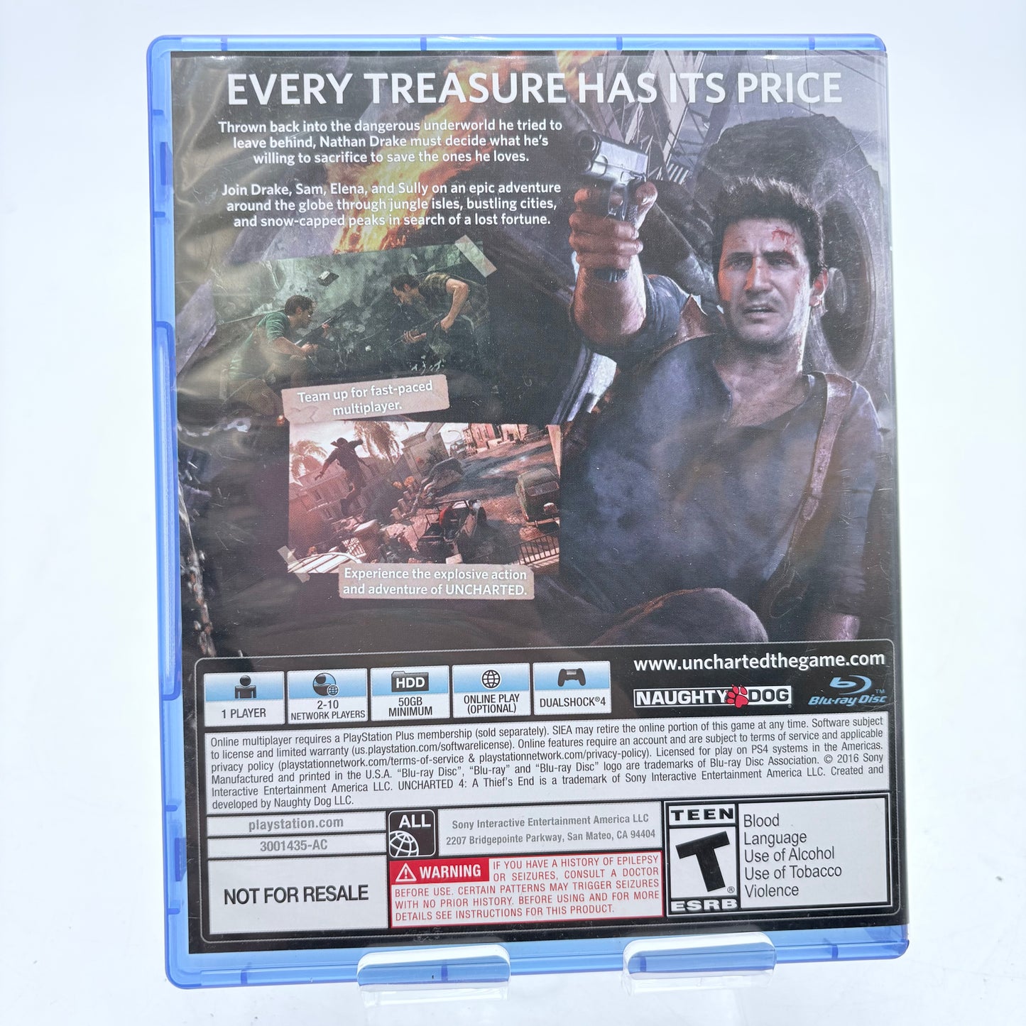 Uncharted 4 Playstation 4 PS4 Complete in Box