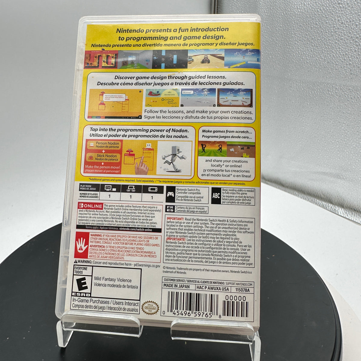 Nintendo Switch Game Builder Garage CIB
