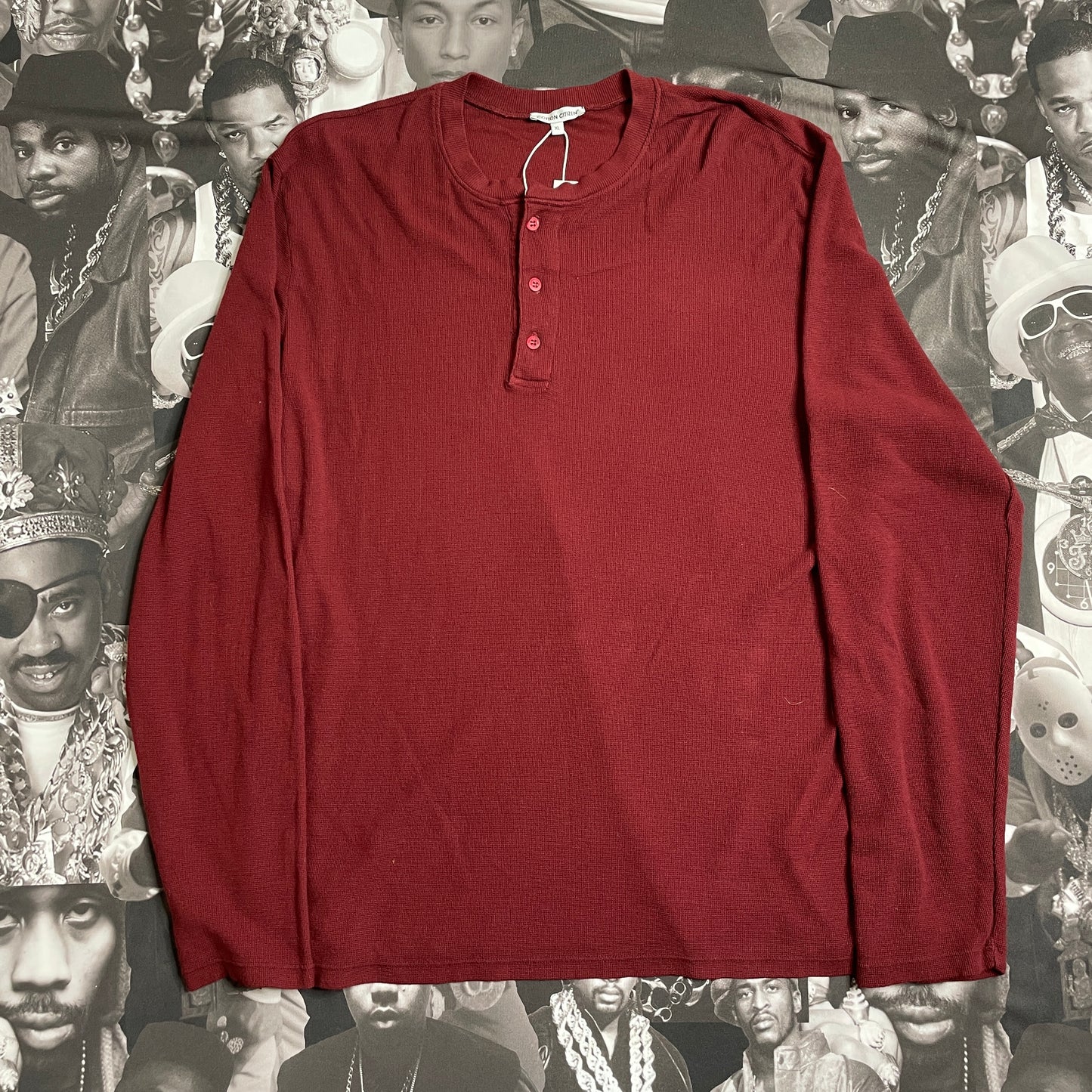 Cotton Citizen Hendrix Henley Shirt Brick M7104142