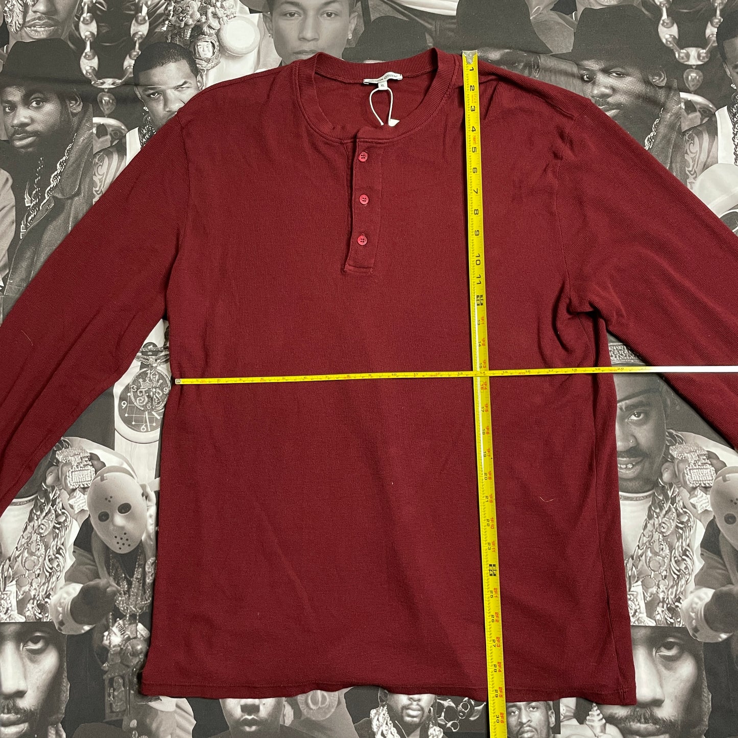 Cotton Citizen Hendrix Henley Shirt Brick M7104142