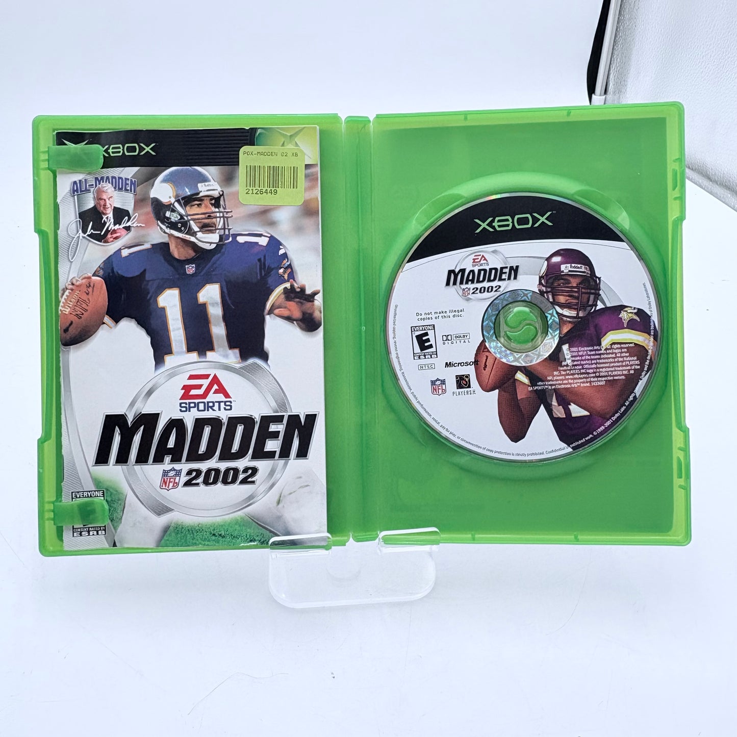 Madden 2002 Xbox 360 Video Game Complete in Box