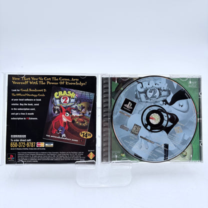 Crash Bandicoot 2 Cortex Strikes Back for PlayStation Complete in Box