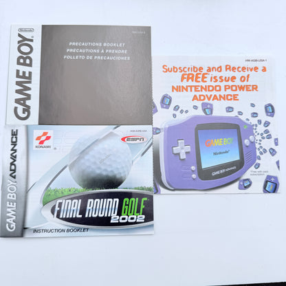 GameBoy Advance - Final Round Golf 2002