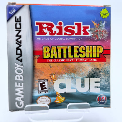 GameBoy Advance Risk Battleship Clue  CIB