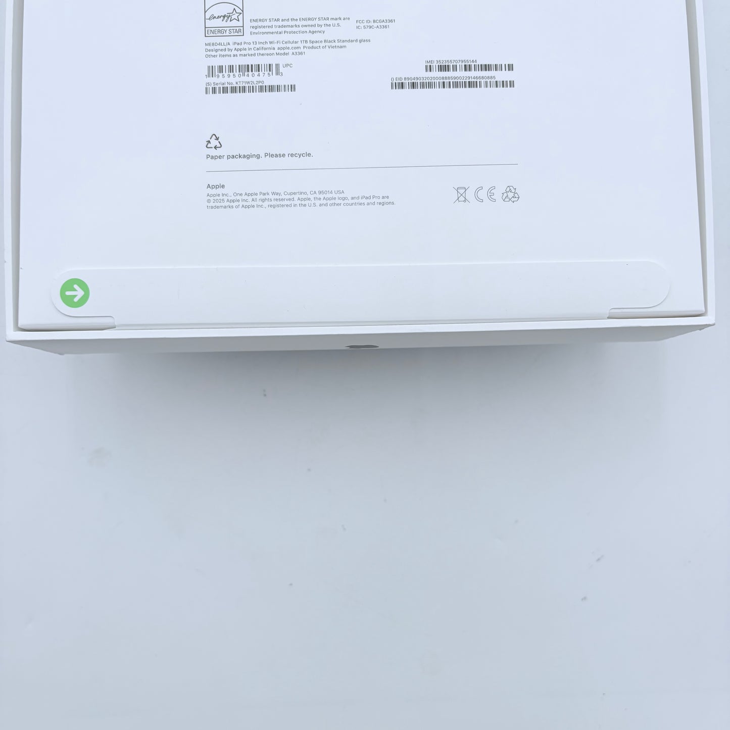 New Apple iPad Pro 13" M5 A3361 (2025) 1TB WiFi Cellular Unlocked