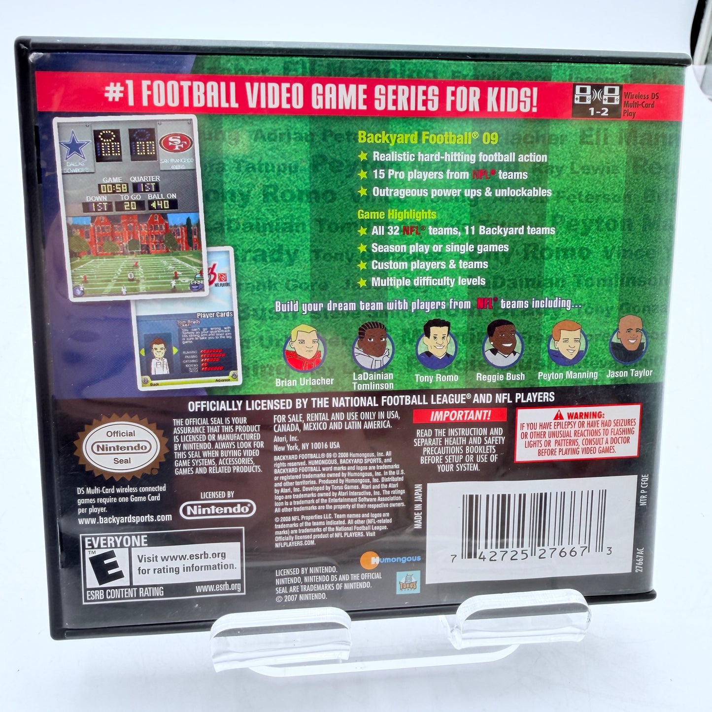Nintendo DS Backyard Football 09 W/ Box