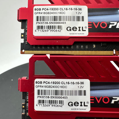 Geil Evo Potenza 16GB (2x8GB) DDR4 2400 Red Memory Kit
