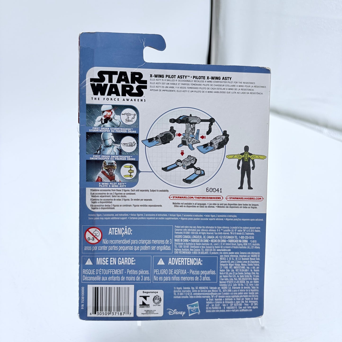 Hasbro Star Wars The Force Awakens X-Wing Pilot Asty Action Figure 3.75"