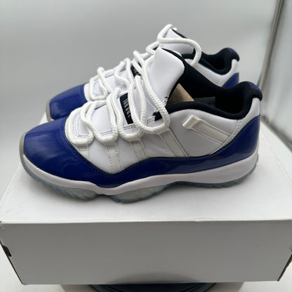 Jordan Womens Air Jordan 11 Retro Low White/Black-Concord Sneakers Size 7.5