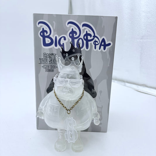 Clutter Studios Big Poppa Clear "Can't You see" Ltd 100 Vinyl Figure by Ron English