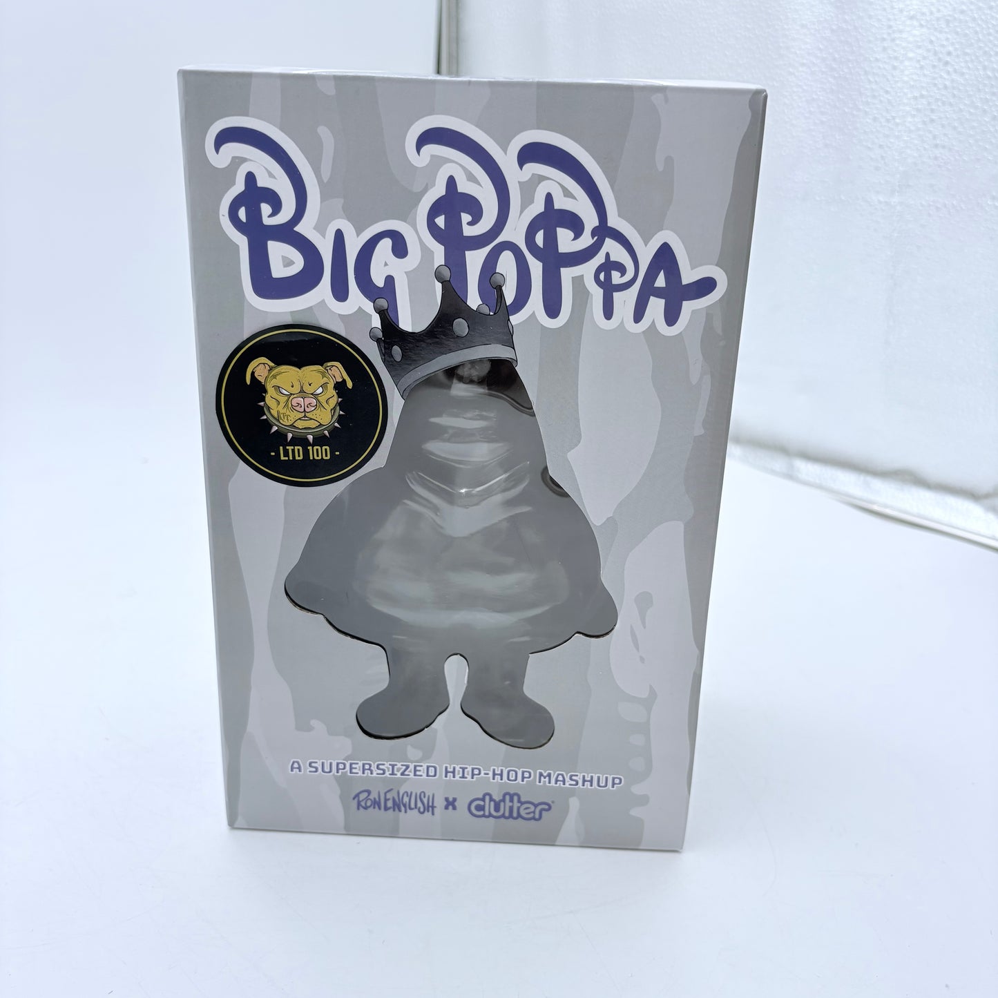 Clutter Studios Big Poppa Black Gold Ltd 100 Vinyl Figure by Ron English