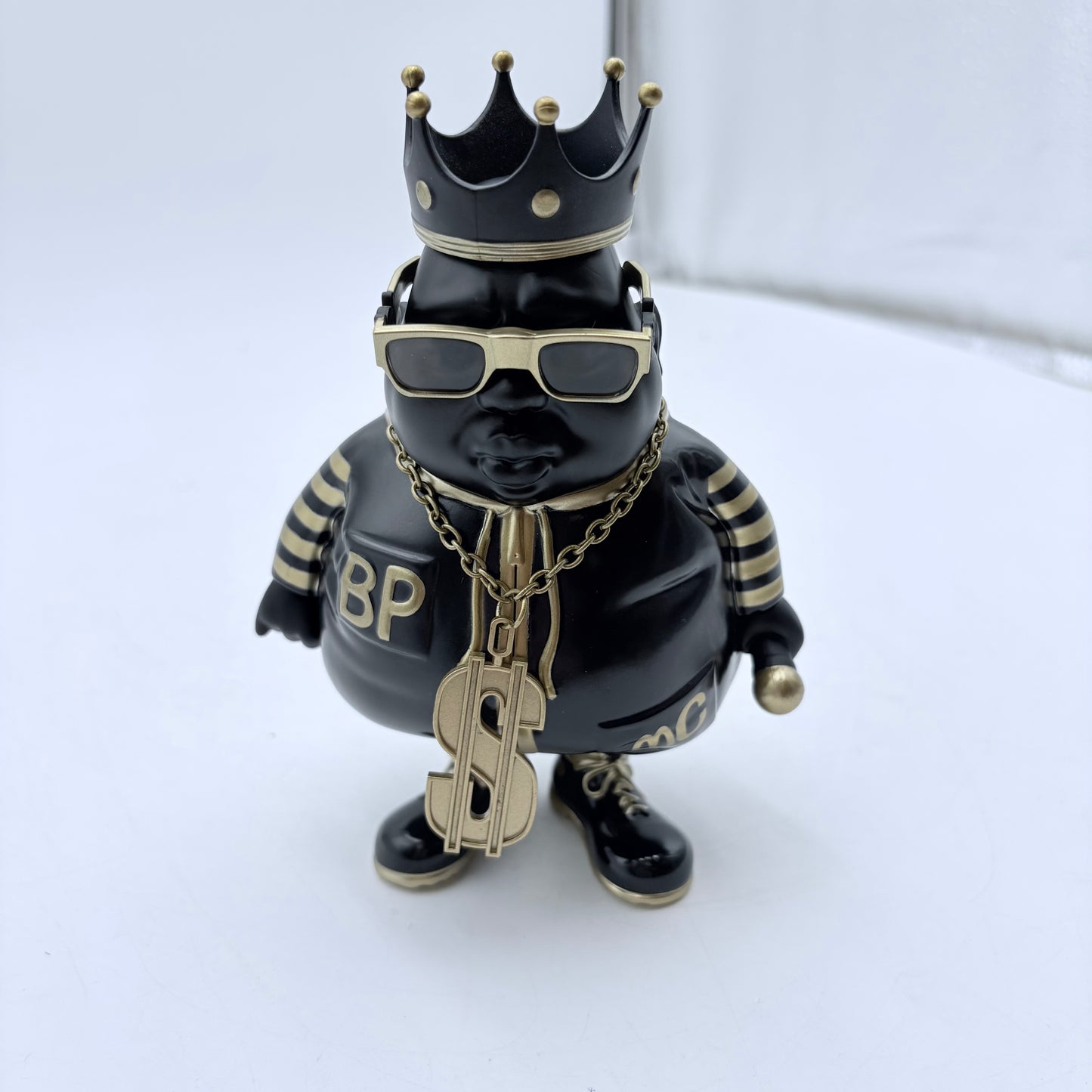 Clutter Studios Big Poppa Black Gold Ltd 100 Vinyl Figure by Ron English