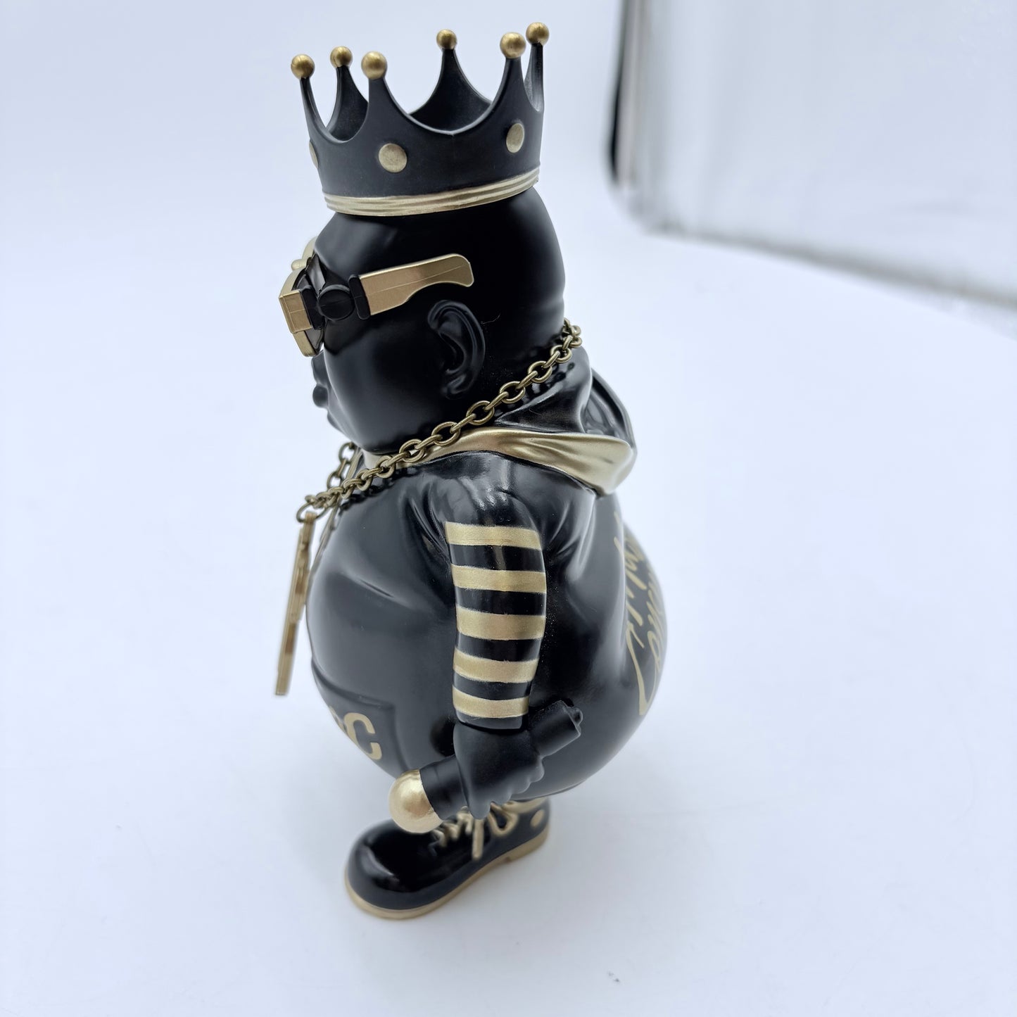 Clutter Studios Big Poppa Black Gold Ltd 100 Vinyl Figure by Ron English