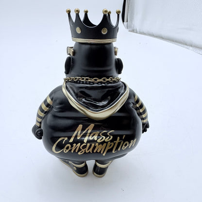 Clutter Studios Big Poppa Black Gold Ltd 100 Vinyl Figure by Ron English