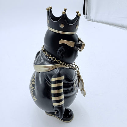 Clutter Studios Big Poppa Black Gold Ltd 100 Vinyl Figure by Ron English