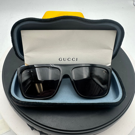 Gucci Black Browline Men's Sunglasses GG0748S 001 59 17-145