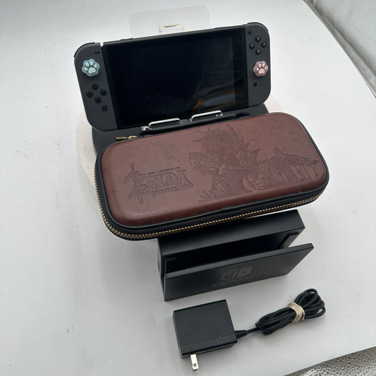 Nintendo Switch HAC-001-01 2019 with case and dock