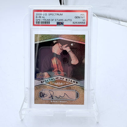 Upper Deck Spectrum of Stars B-Real Autographed Trading Card PSA 10