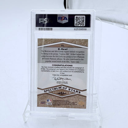 Upper Deck Spectrum of Stars B-Real Autographed Trading Card PSA 10