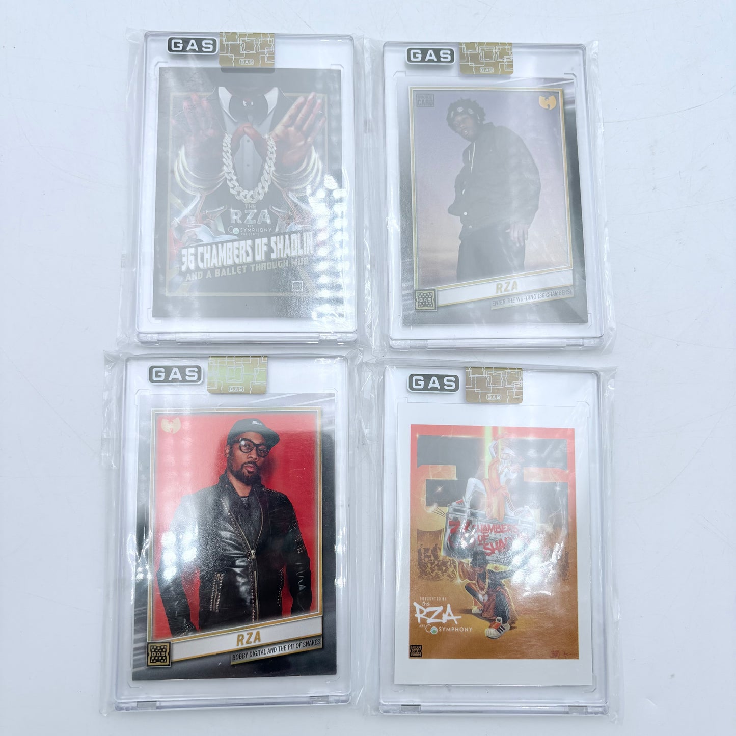 GAS 2023 Hip Hop Trading Cards RZA Set 1-4 Wu-Tang Clan 36 Rookie Card